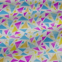 Onuone pamučni dres purple tkaninski trokut šivajući zanatske projekte Tkanini otisci od dvorišta Wide-My0