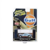 Johnny Lightning JLCP Chevrolet Camaro SS br. Gulf ulje Limited Edition Auto, svijetloplava i narandžasta
