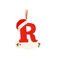 Veki ukrasi Pismo božićne ukrase personalizirano personalizirano slovo Božićni kućni dekor Pie perle