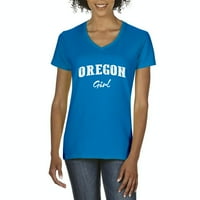 Arti - Ženska majica V-izrez kratki rukav - Oregon Girl