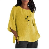 GAECUW posteljina za žene ljetne vrhove bluze s kratkim rukavima Therel Fit pulover majice Majice Grafički