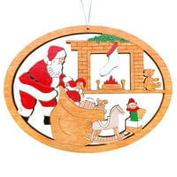 Božićni ukrasi Nativit Božićni ukras božićni ukras lijepi drveni poklon ukras za kućni ljubimci kućni