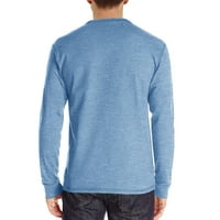 Majica za mušku majicu Aaiayomet Muška gumba okrugla izrez Čvrsta boja Bluza Dugi rukav Džepna košulja