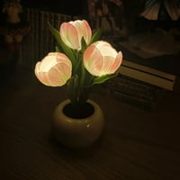 Stolna svjetiljka LED lampica, Imitacija LED noćne lampe u obliku cvijeta, ukras stolne svjetiljke u
