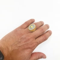 14k žuto zlato simulirani dijamantski ukrasi za plavu kruni