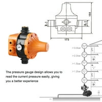 Arealer V-240V 1.1KW Pumpa Automatski pritisak Cincker Cinger IP Početna Dostavna pumpa Elektronski