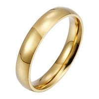 yinguo modni jednostavan ženski prsten od nehrđajućeg čelika jednostavan par zvona veličine 5- 8