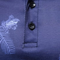 Muška štampa Revel Polo Majica Moda Slim Fit Gumb Up T-majice Ljetne kratke rukave Business Golf bluze