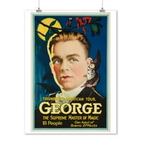 George - Vrhovni master magijskih vintage poster USA C