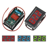 Digitalni 2-linijski naponski tablica crveno plava zelena AC220V 70V ~ 500V voltmetar