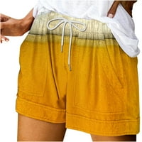 Žene Oktoberfest modne kratke hlače Smiješne pivo 3D pantalone za ispis Ljeto plaža Elastična vučna