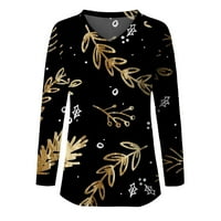 Trendy Pulover modna rukavska proljetna odjeća za žene Butterfly Grafičke košulje V-izrez Fall Dukserirt