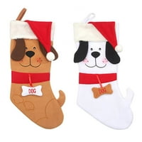 Xmarks Lijepi izvezeni psići božićne čarape Idealni Xmas Holiday Party pokloni za štene