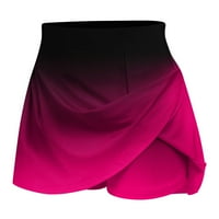 Gakvbuo Naslijeđena suknja za tenis za žene High Struk Bikerske kratke hlače Atletic kratka rastezljiva