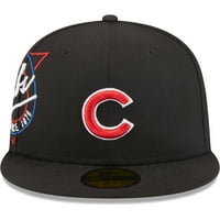 Muški novi Era Crni Chicago Cubs Neon 59fifty ugrađeni šešir