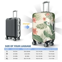 Poliesterski elastični poklopac prtljage, tropski postrojeni cvjetni uzorak putni kofer za zaštitu od