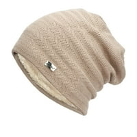 Ženske i muške kape za pulover Dame pletene kape otvorene pamučne čepove uho čuvari tople kape muške