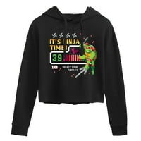 Tinejdžer Mutant Ninja kornjače - Njegova Ninja vremena Raph - Juniors obrezani pulover Hoodie