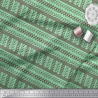 Soimoi Zelena pamučna proizvođača od pamuka Aztec Geometrijski dekor tkanina tiskano dvorište široko