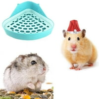 Mali životinjski plastični toalet, bokvica za hrčak za smeće, izdržljiv plastični trokut kućni ljubimac