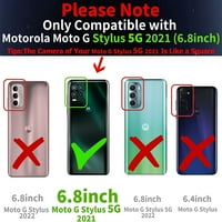 Za Motorola Moto G Stylus 5g Case, Slatko srce uzorak 6d Zlatni polaganje Astronaut Skriveni štand Telefonske