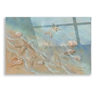 Epic Art 'Seashore Star II' by Pam Britton, akrilna staklena zida Art, 24 x16