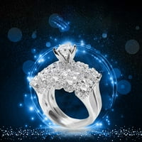 Heiheiup Ring Ring Diamond Diamond -kle Ringcan Ženska ruža Diamond RingNew Budite prsteni za prsten