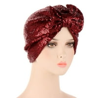 Šeširi za ženske turbansko sekvence za kosu za glavu motora za glavu Omotač navlaka ženske kape
