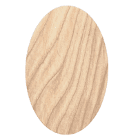 Kraftsko opskrba Drveni oval, 1 4 debela breza