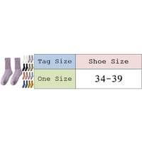 Ženske čarape Solid Color Mid Tube Fall Qinter Sve duge cijevi Čista obojene čarape za pamuk za žene