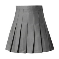 Viikei ljetne suknje za ženske suknje za prodaju suknja plus veličina moda visoki kozicinski naboran mini suknja s tankim strukom povremene teniske suknje