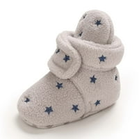 Anuirheih Zimske dječje dječake Djevojke Djevojke Star Fleece Soft Soled Cipele Toddler Boots Clearence