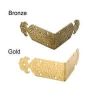 DIY metalni nosač nosača stopala rezbareni vintage antički brončani nosači BO DECOR CORNE ZATEKTOR Gold