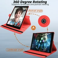 za slučaj iPad 8. generacije, stupanj rotirajući višenatni stalak za gledanje, kožni poklopac za iPad,