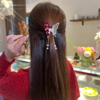 Pjenušava kosa kandže Ponytail Držač Snažna drška ručno rađene leptirske stezaljke za kosu za debelu kovrčavu kosu stiling ukras