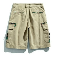 Uorcsa Dnevni patchwork gumb za odmor Ljetni teretni džep na otvorenom udobne modne muške kratke hlače
