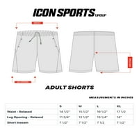 Icon Sportski muški klub Amerika zvanično poli fudbalske kratke hlače - velike