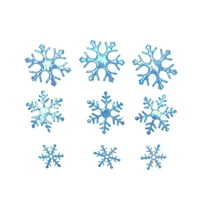Hemoton Božićne pahuljice Confetti plastične plave snježne pahulje Confetti Paillette ukrasi za zabavu