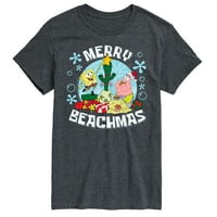 Skrektante SpongeBob - Merry Beachmas - Muška grafička majica kratkih rukava