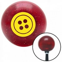 Žuta četvero rupa gumb crvena metalna gumba za paljenje s 1. Umetanje Shifter Brody