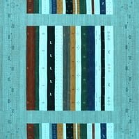 Ahgly Company Indoreni pravokutnik Sažetak svijetlo plava prostirke savremene površine, 2 '5'