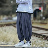 FVWitlyh jogging hlače muškarci velike i visoke esencijalne suštinske hlače s ravnim prednjim hlačama