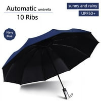 Dabuliu Automatski mini kišobran protiv UV Paragvaas Rain Sun Kišobran Vjetrootporno svjetlo Prekrivene