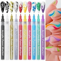 OPVISISE olovka za crtanje noktiju Profesionalno vodootporno slikarstvo Lighweight DIY 3D apstraktne linije za nokte grafiti olovka alat za manikuru