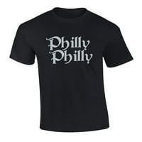 Trenz košulja Kompanija Fudbal Special Edition Philly Philly Script Funny Pivo piće T-SH Black