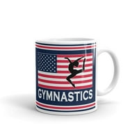Gimnastika Pribor USA Pride Coffee Tea keramička šolica Uredski kupac Poklon oz