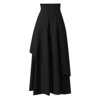 Ženska gotička odjeća Vintage Pamuk Black čipke suknje Bohemian suknje za jesen suknje