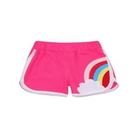 Wybzd Toddler Boy Girl Rainbow Ispiši višebojni sportske kratke hlače Ležerne prilike Ležerne duge