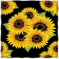 Tree Sunflower pokrivač Ispišite ugodno lagano izdržljivo kauč za krevet za žene poklon