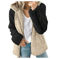 Ljetna ušteda odjeća Loopsun ženske zimske kapute, moda ženska topla lažna jakna zima spajanje patentnih